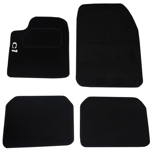 Tappetini Auto In Moquette Con Strappo Compatibili Per Citroen C1